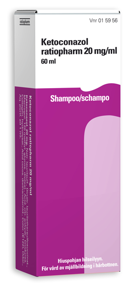 KETOCONAZOL ratiopharm 20 mg/ml shampoo 60 100 ml - familjeapoteket.fi