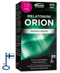Melatonin Orion 1,9 mg sväljbar tablett